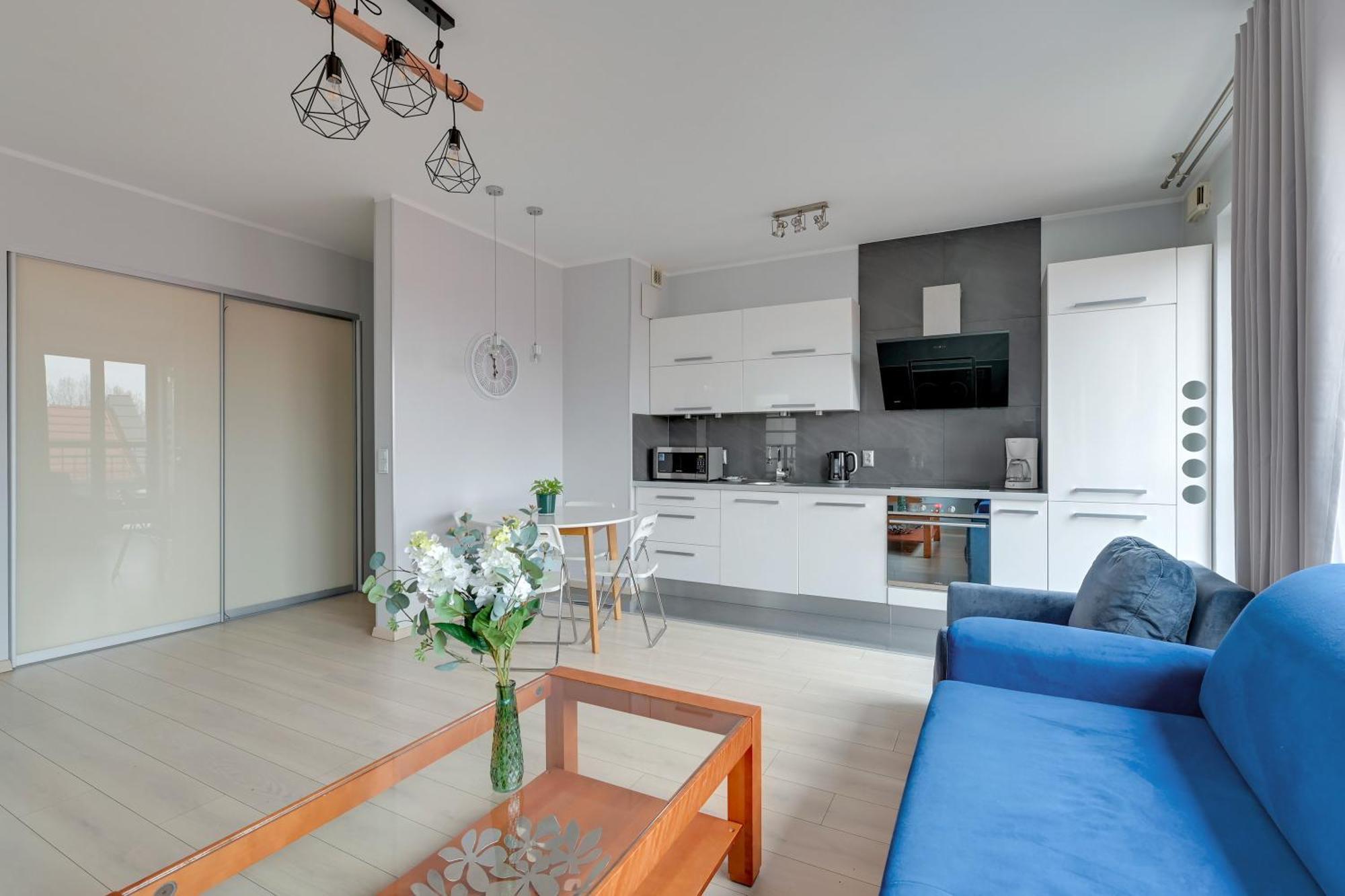 Blue Mandarin Marina Apartman Gdańsk Szoba fotó
