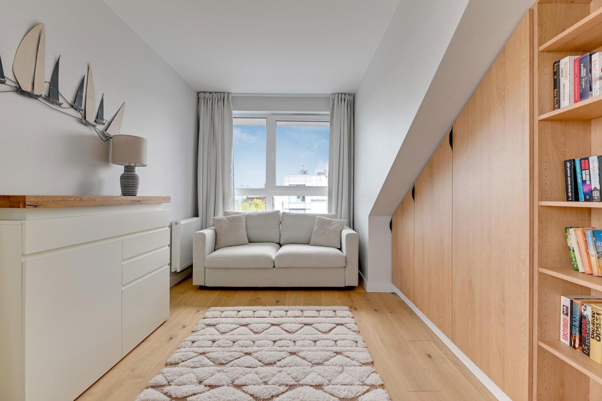 Blue Mandarin Marina Apartman Gdańsk Szoba fotó