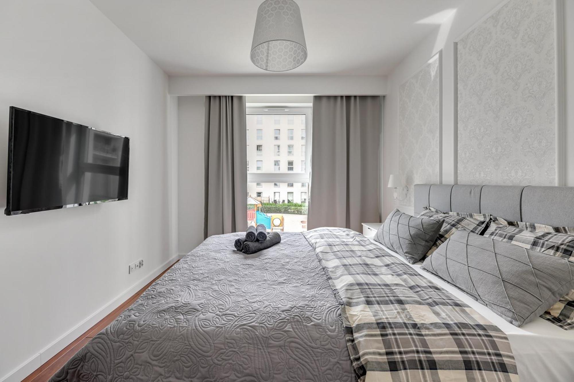 Blue Mandarin Marina Apartman Gdańsk Szoba fotó