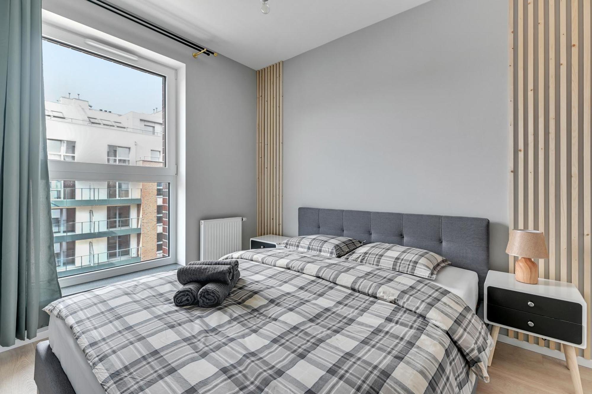 Blue Mandarin Marina Apartman Gdańsk Szoba fotó