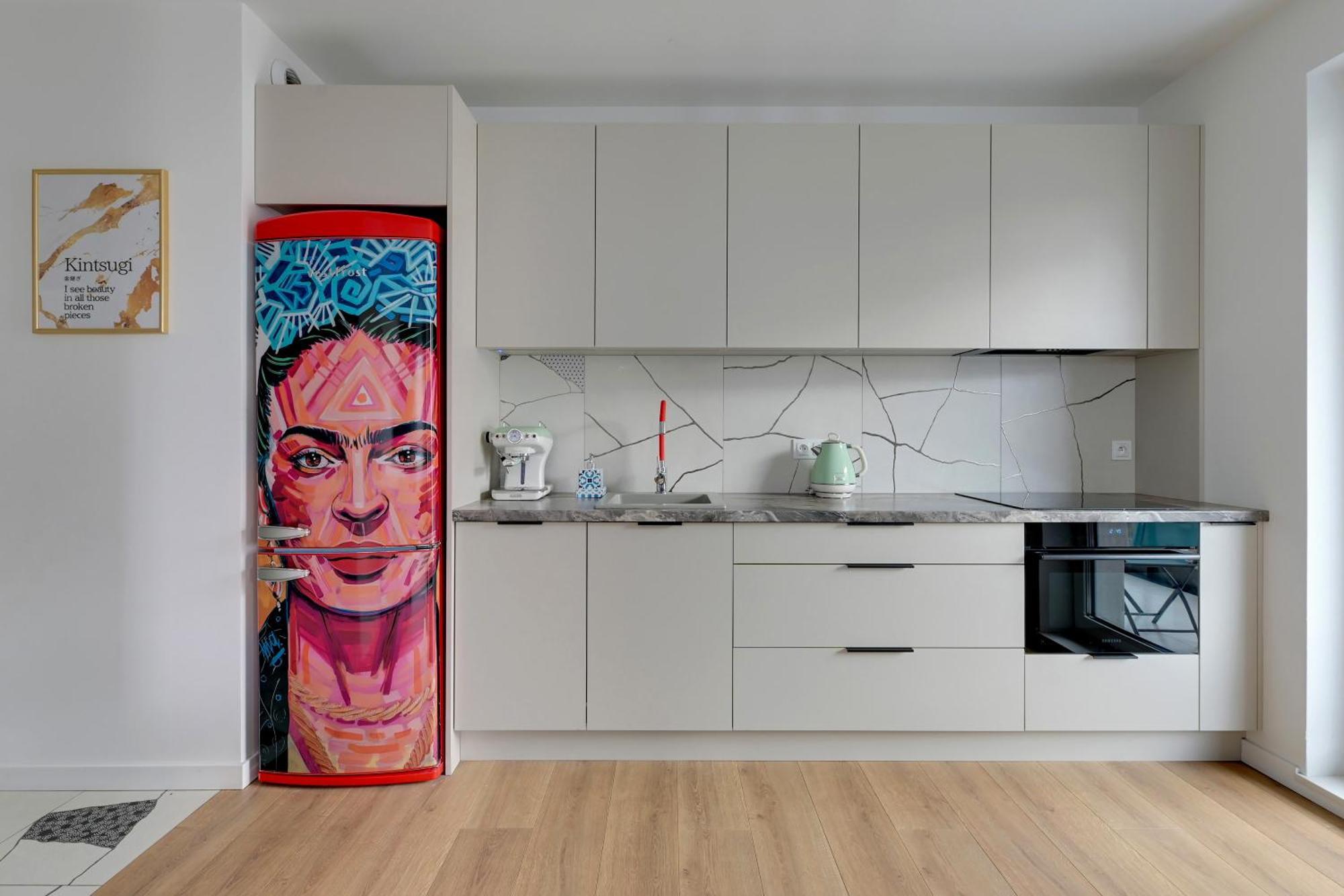 Blue Mandarin Marina Apartman Gdańsk Szoba fotó
