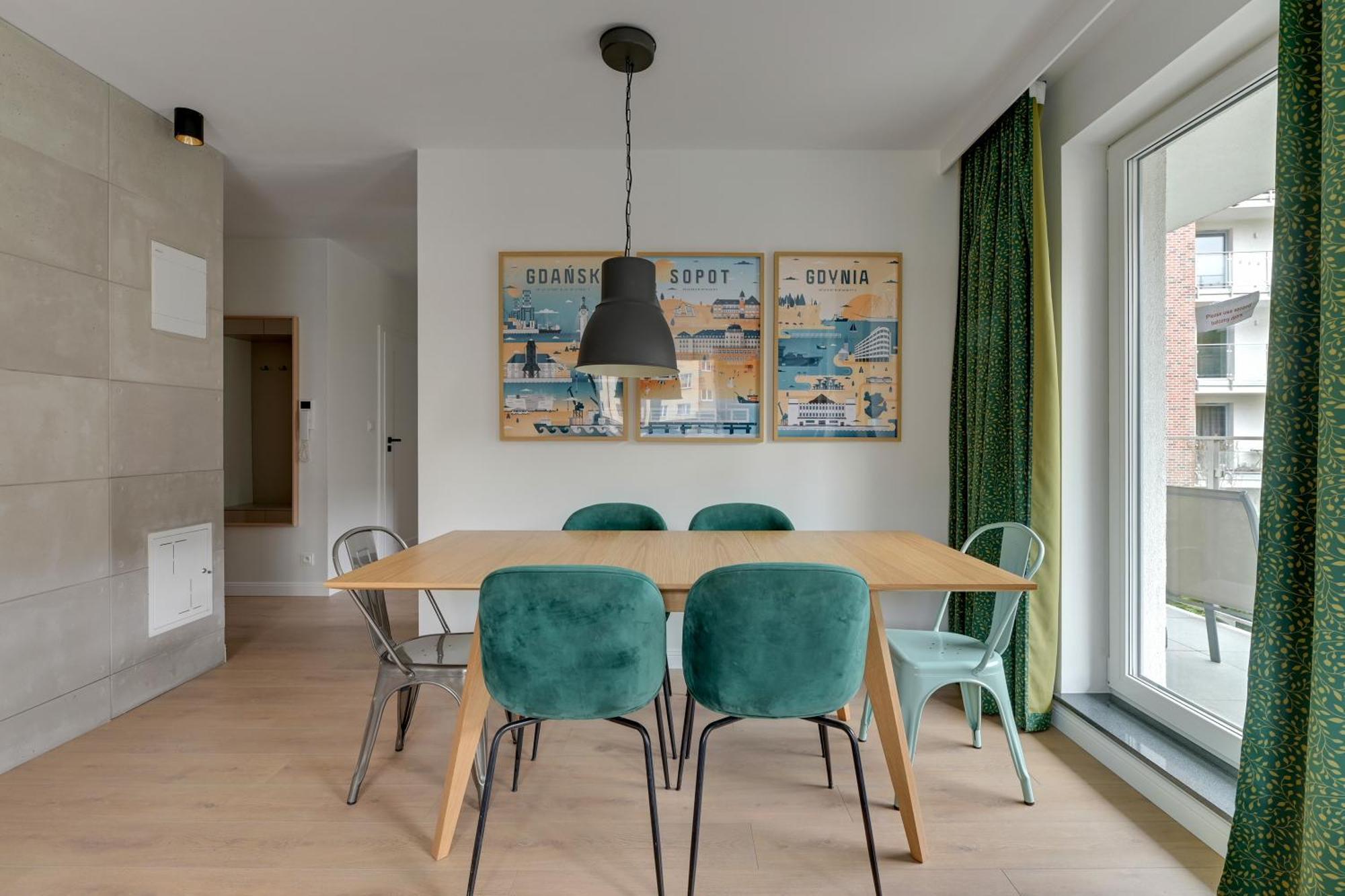 Blue Mandarin Marina Apartman Gdańsk Szoba fotó