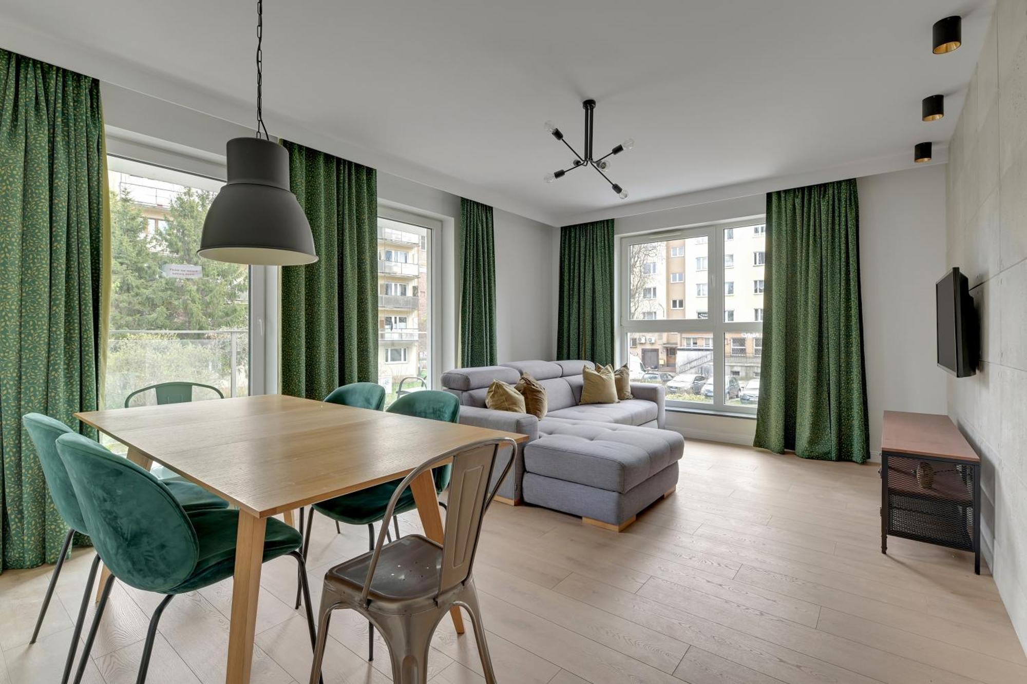 Blue Mandarin Marina Apartman Gdańsk Szoba fotó