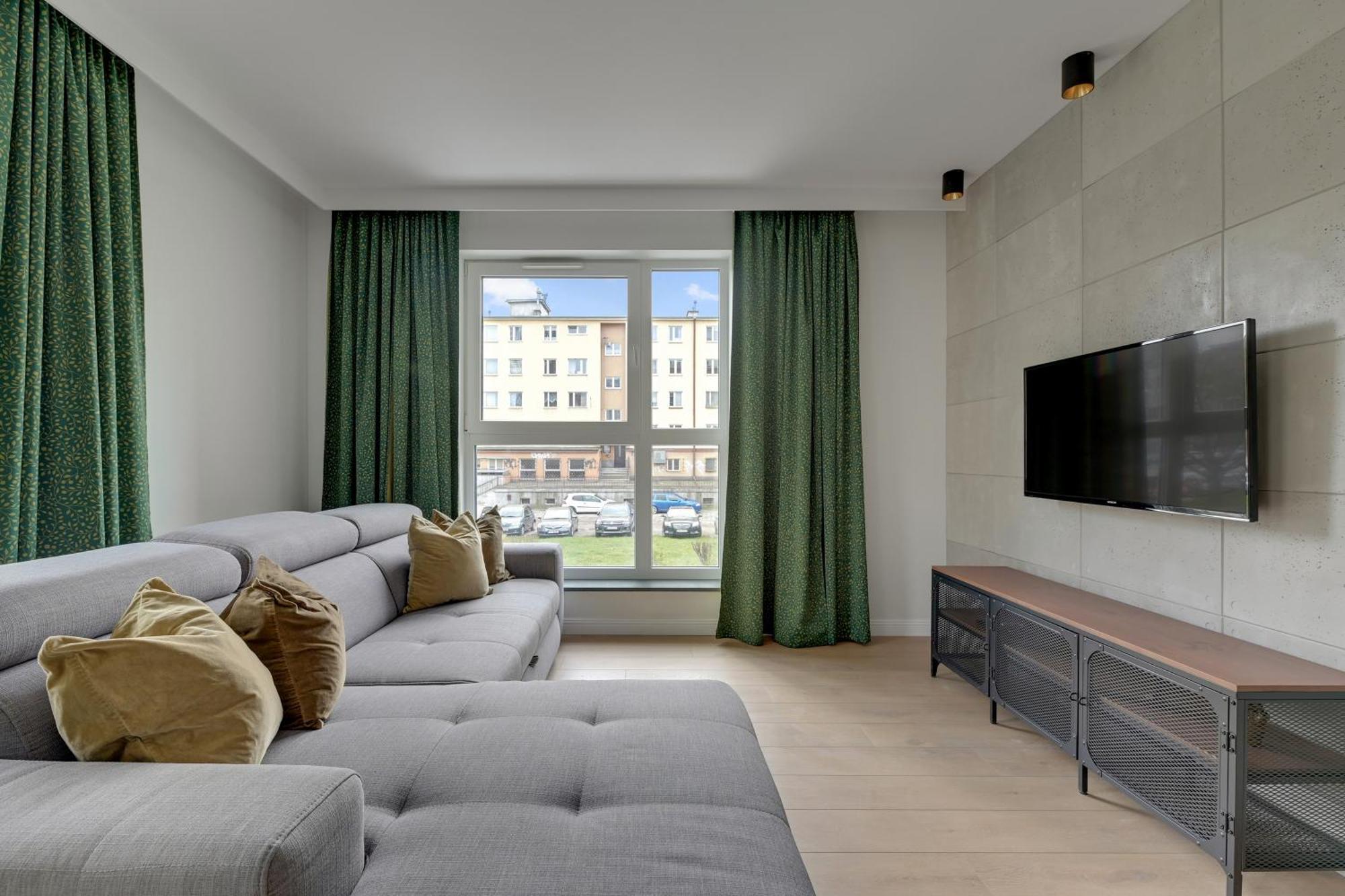 Blue Mandarin Marina Apartman Gdańsk Szoba fotó